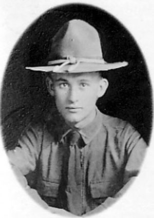 World War I Honor Card for Oliver R. Purnell