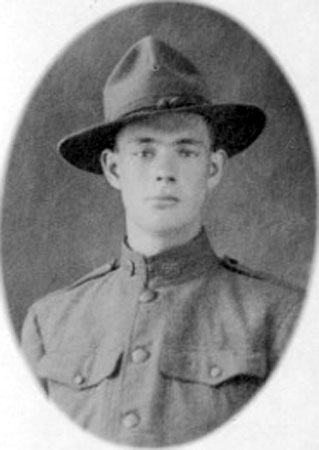 Fred D. Stimpson Camden County World War I Honor Roll card