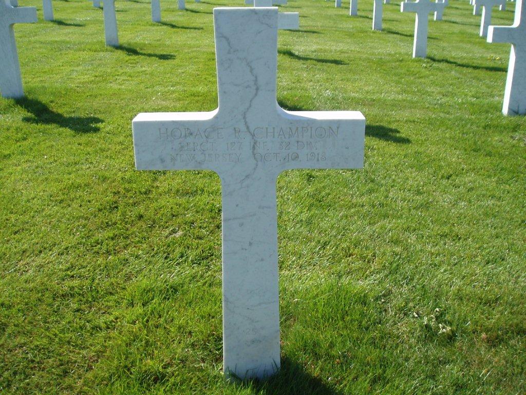 Horace R. Champion grave, Meuse-Argonne American Cemetery