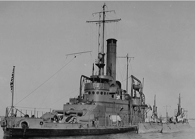 USS Tallahassee (formerly USS Florida BM-9) in Hampton Roads, circa 1919