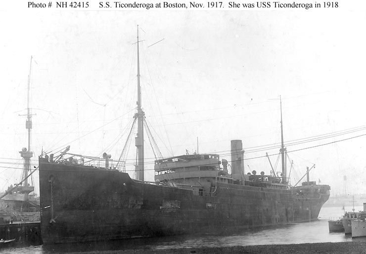 USACT Ticonderoga, 1918