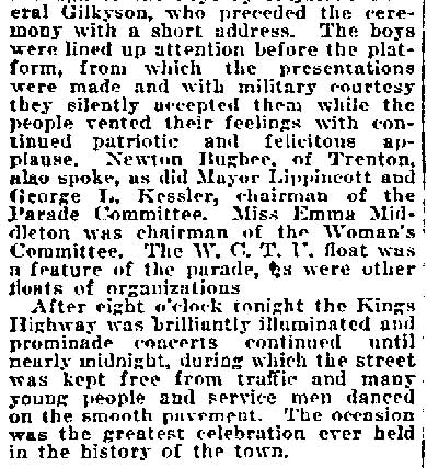 Philadelphia Inquirer June 29, 1919 - Unveiling Ceremony Is Peace Jubilee, page 6