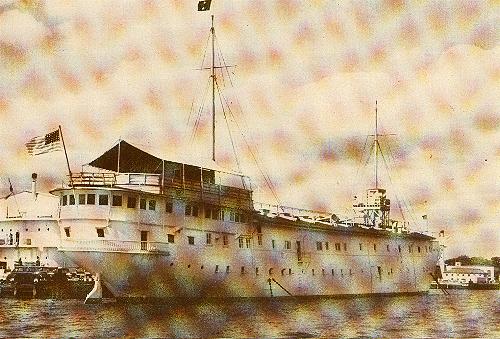 USS Reina Mercedes near the end of her career at Annapolis