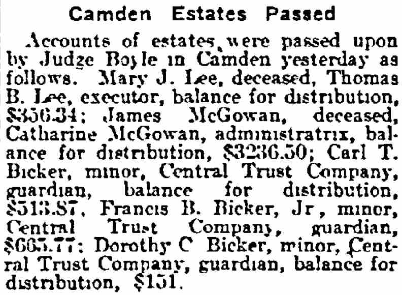 Philadelphia Inquirer, March 17, 1917