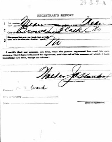 Luigi Carpani World War I draft registration card (reverse)