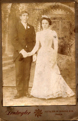 Wedding picture of Gaston and Marie Louise Atger