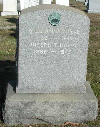 William J. Burke grave, Calvary Cemetery, Cherry Hill NJ