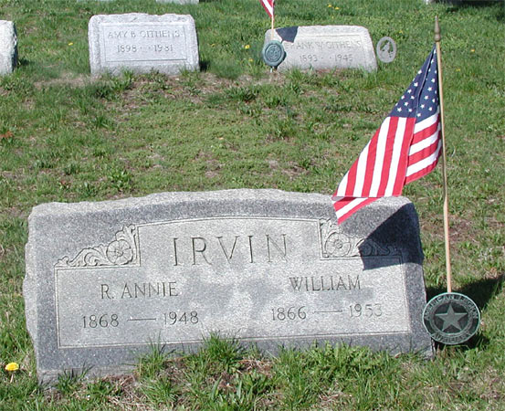 William and Anna Irvin, parents of John Irvin