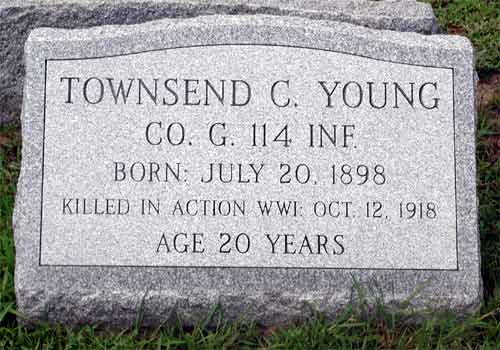 Townsend C. Young grave, Cedar Grove Cemetery, Gloucester City NJ