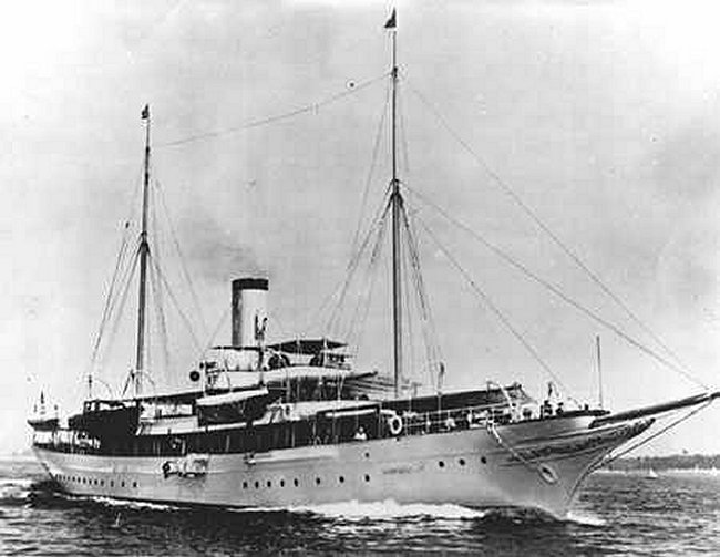 The Yacht Agawa, which became USS Cythera