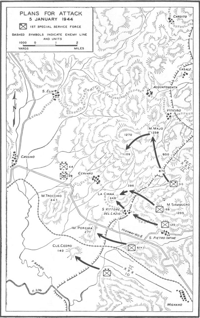 Map No. 24: Plans for the Attack, January 5, 1944