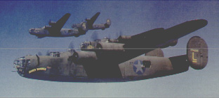 B-24 Liberator heavy bomber, as used by the 493rd Bomb Group