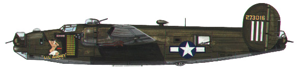 B-24 Liberator bomber profile