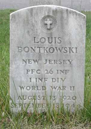 Portrait of Private First Class Louis Bontkowski