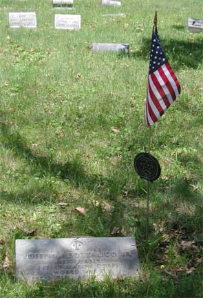 Gravestone of First Lieutenant Joseph John Bottalico Jr., New Camden Cemetery, Camden NJ