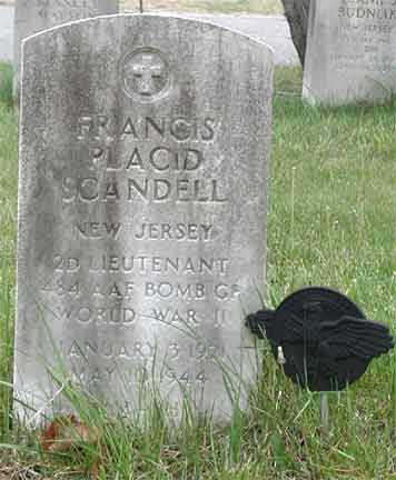 Grave of Francis P. Scandell at St. Joseph Cemetery, Gloucester Township, NJ