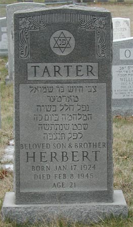 Herbert Harold Tarter memorial, New Camden Cemetery, Camden NJ