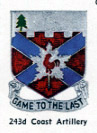 243rd Coast Artillery Regiment insignia