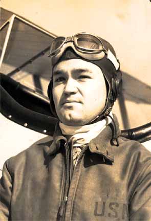Isaac W. Budd in Stearman N2S-3 Trainer at Central Airport, spring 1941