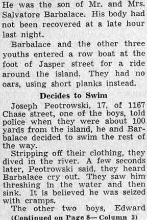 3 Friends Fail To Save Youth Drowned Here — Camden Courier-Post, June 2, 1938, part 2