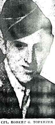 Portrait of Corporal Robert G. Toperzer