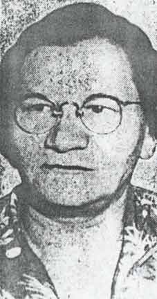 Mrs. Frank Ulak, mother of Lt. Bruno S. Ulak