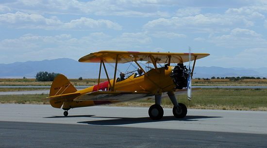 Stearman N2S-3 Kaydet trainer biplane