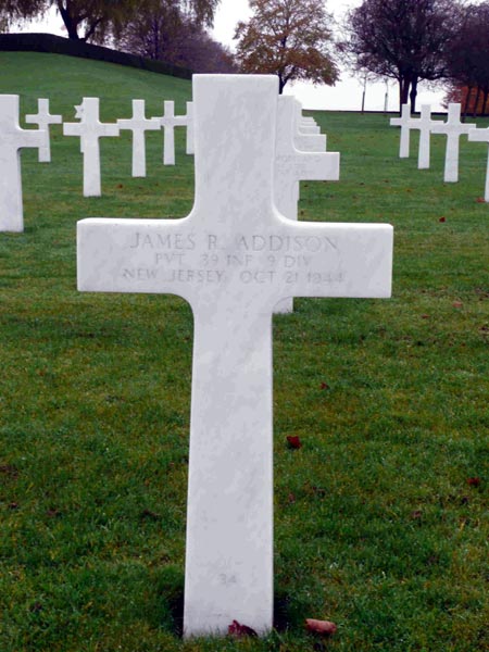 JANVI marker for James R. Addison