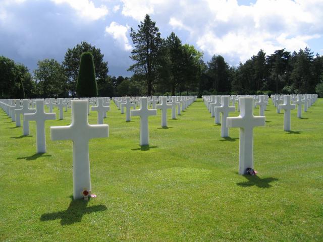 Grave of Colonel Ollie W. Reed at Normandy American Cemetery