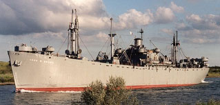 A typical World War II era Liberty Ship