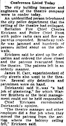 500 Leave Theatre as Plaster Falls, August 13, 1942, part 4