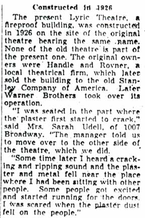500 Leave Theatre as Plaster Falls, August 13, 1942, part 5