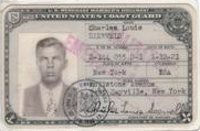 Charles Louis Seerveld, U.S. Merchant Marine identification photo