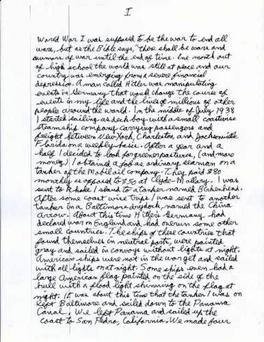 Charles Seerveld memoir, page 2 — handwritten account