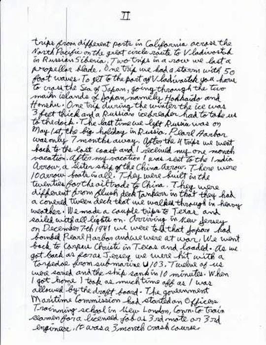 Charles Seerveld memoir, page 3 — handwritten account