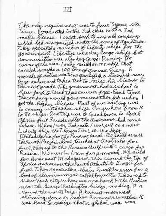 Charles Seerveld memoir, page 4 — handwritten account