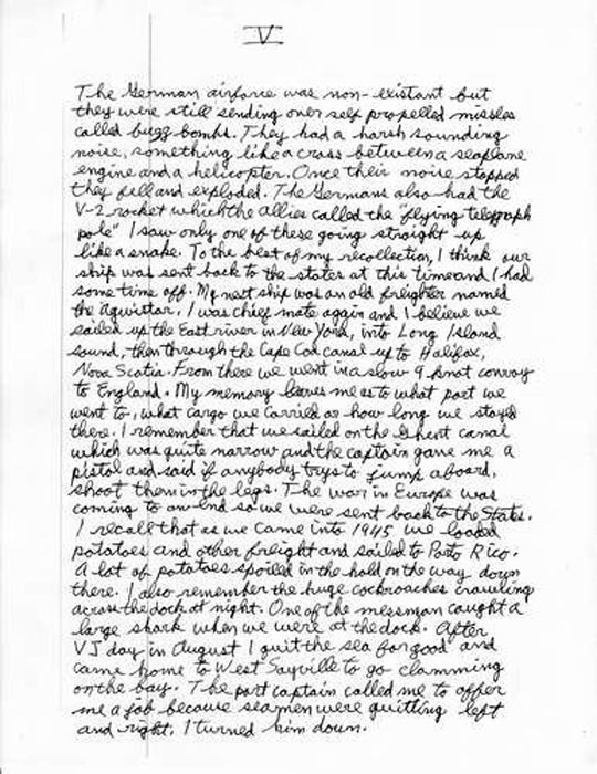 Charles Seerveld memoir, page 6 — handwritten account