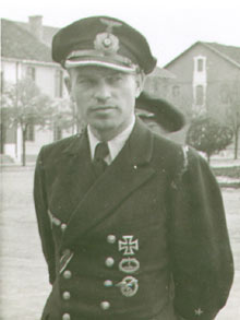 Kapitänleutnant Johannes Liebe, commander of U-332