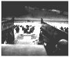 Allied beach landing during World War II