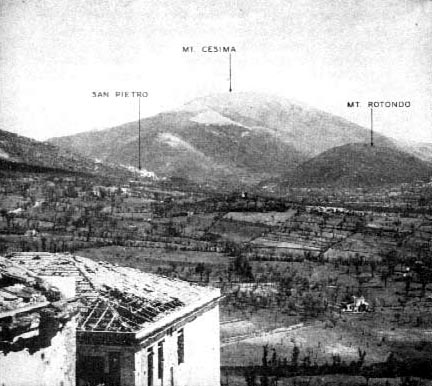 North of Highway 6, the slopes of Sammucro flanked the route of advance toward Cassino, Italy, 1944