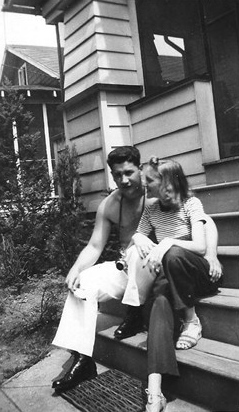 Raymond W. 'Duke' Bunting and Norma Jefferson at 6106 Camden Avenue, Pennsauken, NJ, circa 1941