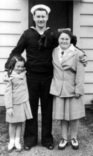 Sandra, Duke, and Jane Bunting at Bedford Springs, August 31, 1942