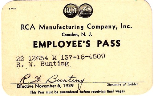 RCA Manufacturing Company article, November 6, 1939