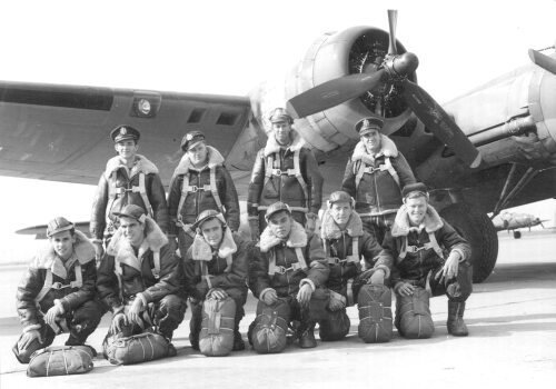 The crew of the B-17 'Sugar Foot', 351st Bomber Squadron, 100th Bomber Group