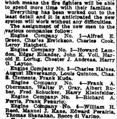 Camden Post-Telegram, December 30, 1920 — New Firemen Assigned for Two Platoons, page 3