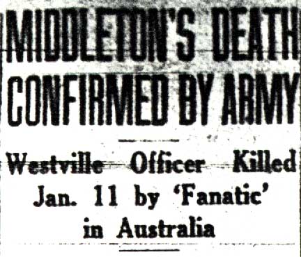 Camden Courier-Post, February 6, 1945 — Middleton's Death Confirmed by Army