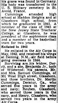 Benjamin B. Cummings biographical details