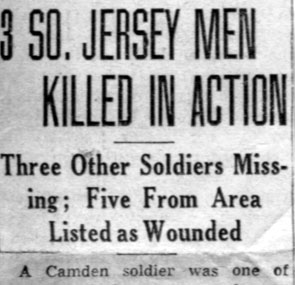 3 So. Jersey Men Killed in Action — Camden Courier-Post, 1945
