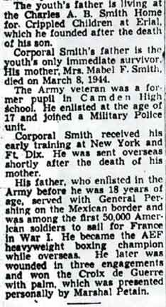 Military Rites Set Friday for Cpl. Charles Smith (continued)