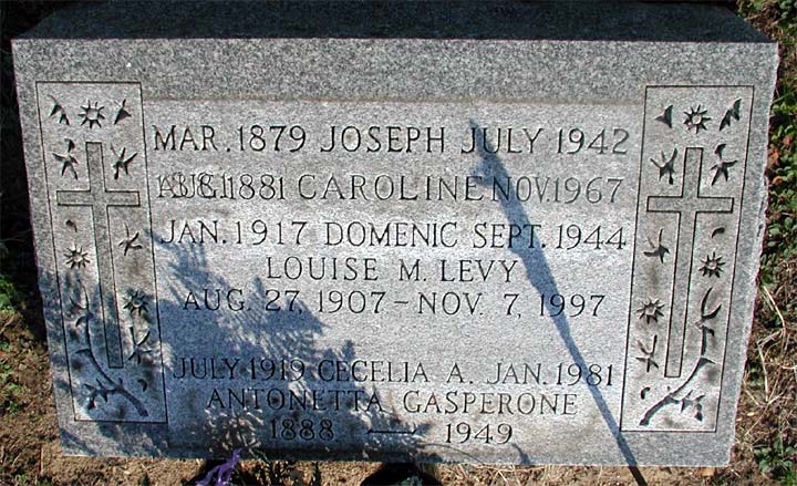 Grave of Dominic P. Montemurro at New St. Mary's Cemetery, Bellmawr, NJ